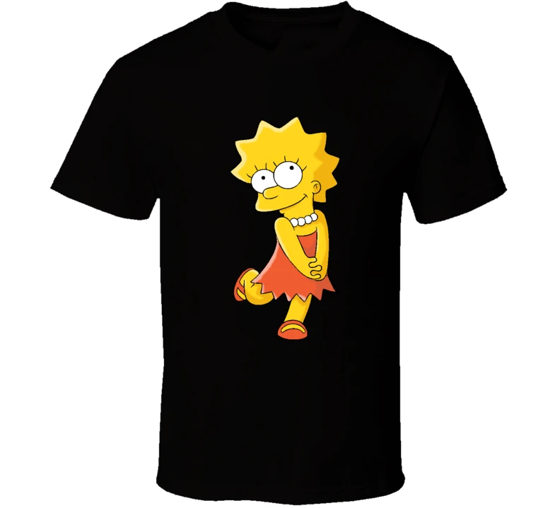 New Lisa Simpsun Tv Show Character Men S T Shirt Clothing Size S 2xl Printed Tee Shirt Aliexpress