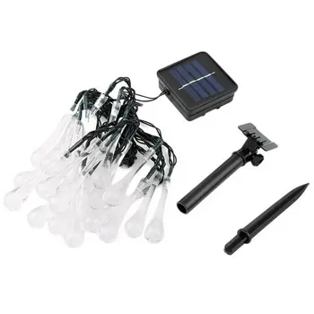 

Durable LED Solar Water Drop String Light For Christmas Party Garden Tree Decorative