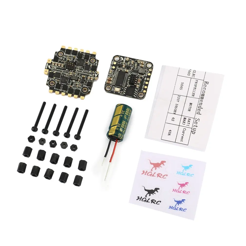 HGLRC XJB F440 F428 F438 F4 башня Контроллер полета Betaflight OSD 4в1 40A Blheli_S ESC для 65 мм-250 мм RC гоночных дронов частей