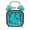 Square Heart Shape Bell Alarm Clock No Ticking Twin Bell Alarm Clock with Nightlight for Kids Girls Bedrooms home decor 1PC 2