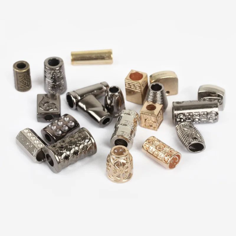 6 шт./лот металлические наконечники для шнура декоративные фиксаторы зажима