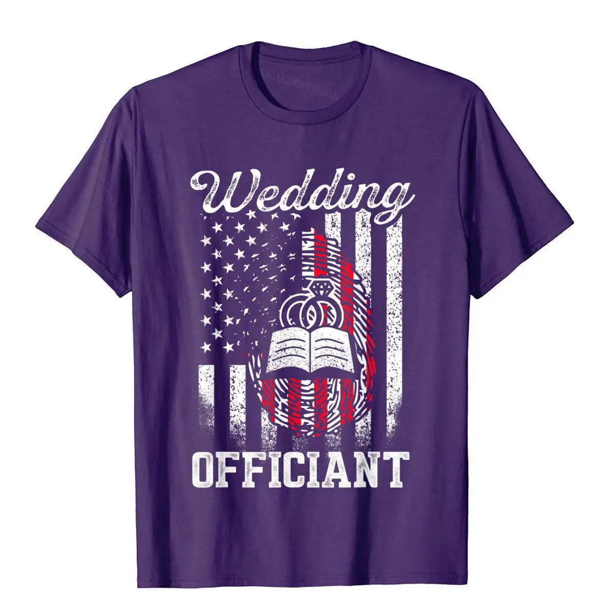 Wedding Officiant Proposal Internet Ordained Minister Gift T-Shirt__B7410purple