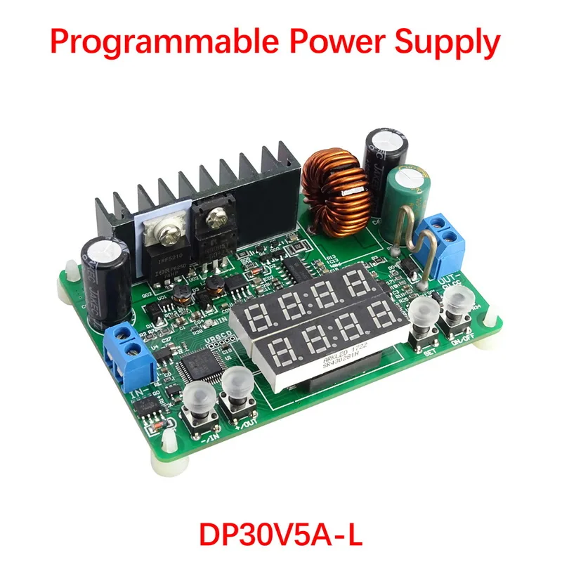 RD DP30V5A-L, программируемый понижающий модуль постоянного напряжения, понижающий ток, понижающий преобразователь напряжения, светодиодный регулятор