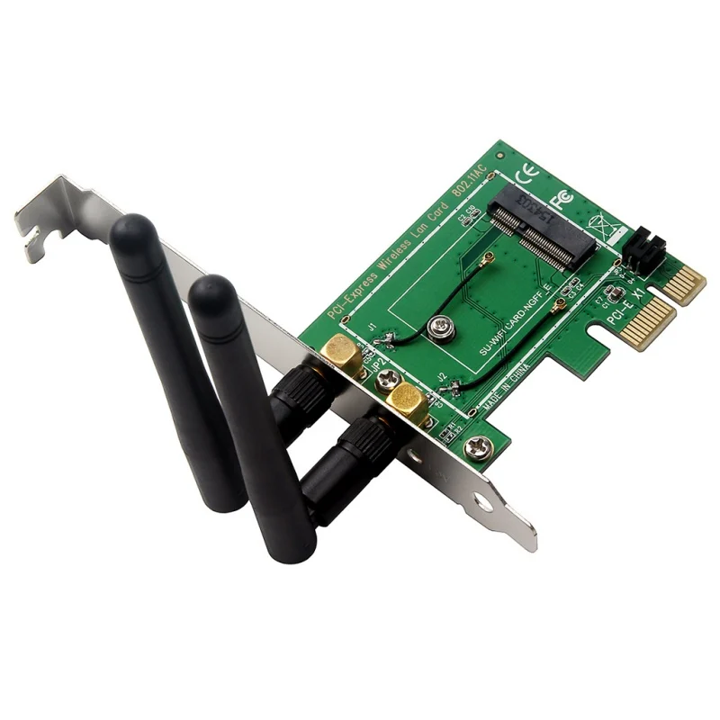 

M.2 to PCI-E Converter Wireless WiFi Bluetooth Network Card Adapter Board