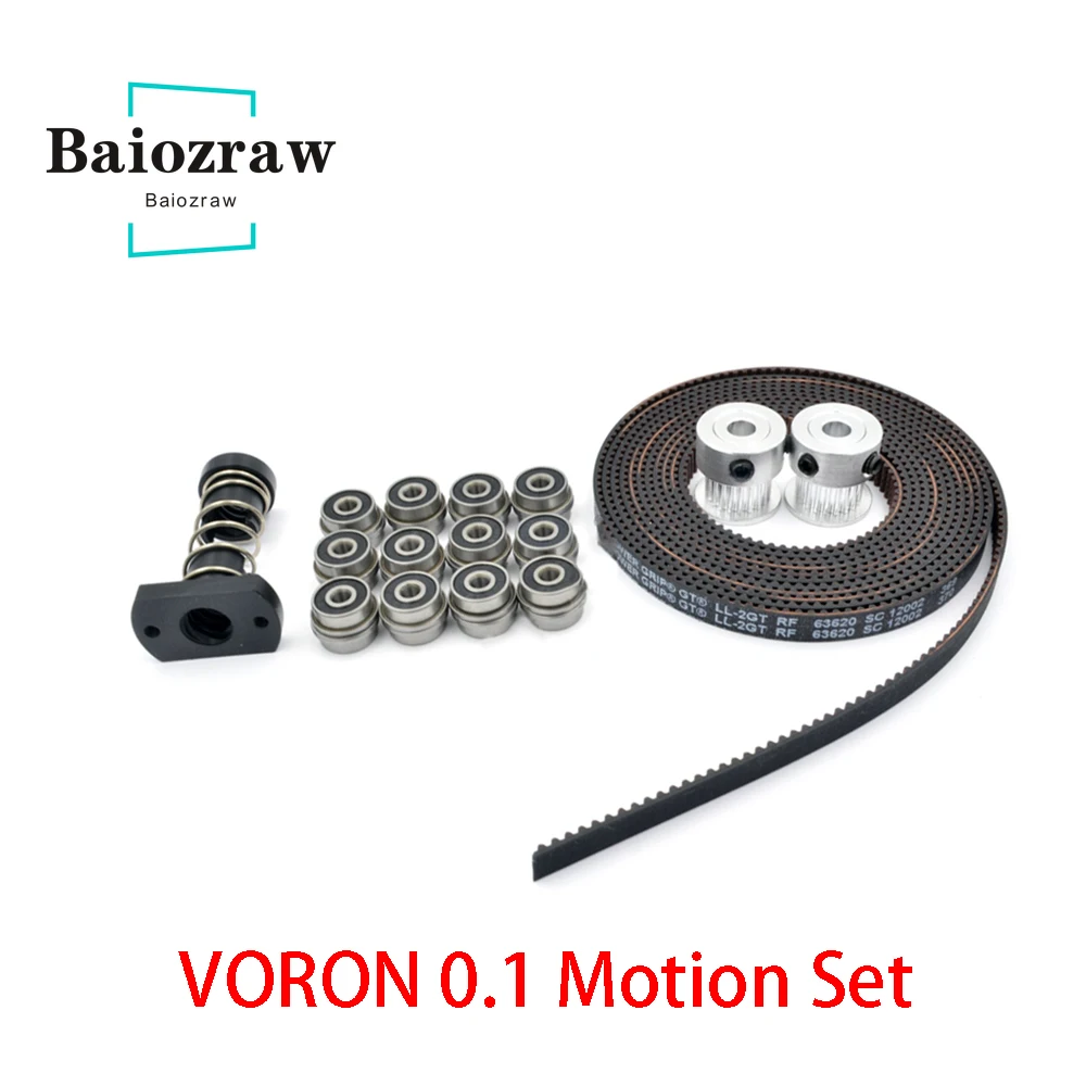 VORON 0 1 Motion Set GT2 LL-2GT RF открытая лента 2GT 20-зубчатый шкив подшипник MGN7H линейная рейка