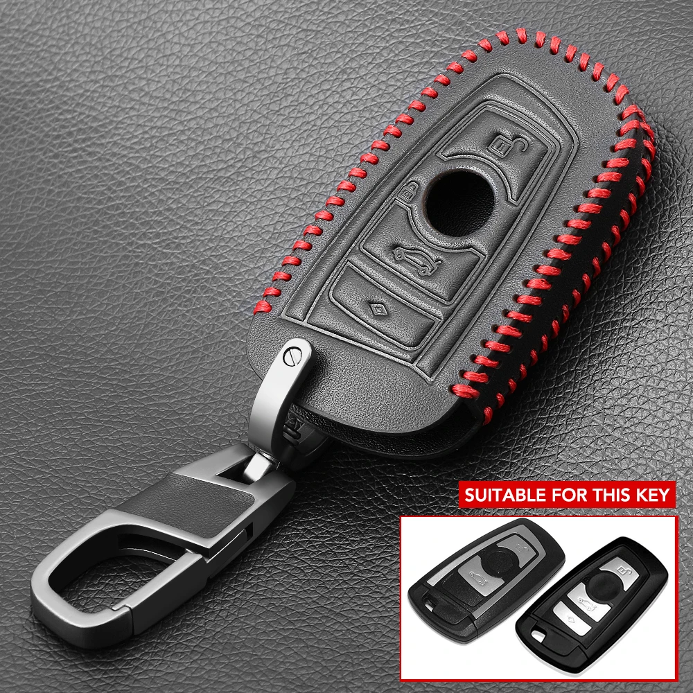 Leather Car Key Case Cover for BMW 520 525 f30 f10 F18 118i 320i 1 2 3 4 5 6 7 Series X1 X3 X4 X5 X6 M3 M4 M5 F11 F20 F25 F26 key case,key case cover,car key shell