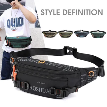 

Waist Bag Men Belt Pack Waterproof Sports Travel Phone Pouch Messenger Pouch Fashion Fanny Pack Men Hip Waist Pack Shoulder Bags