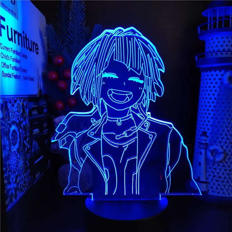 battery night light MY HERO ACADEMIA Boku no Hero Academia Jiro Kyoka 3D ANIME LAMP LED Visual Nightlights For Home Decor star wars night light