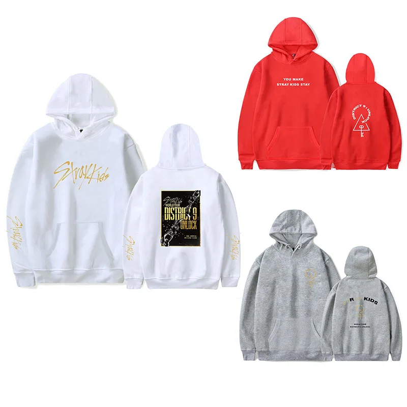 2020 New Arrival Stray Kids District 9 Unlock Concert Fashion Hoodies ...