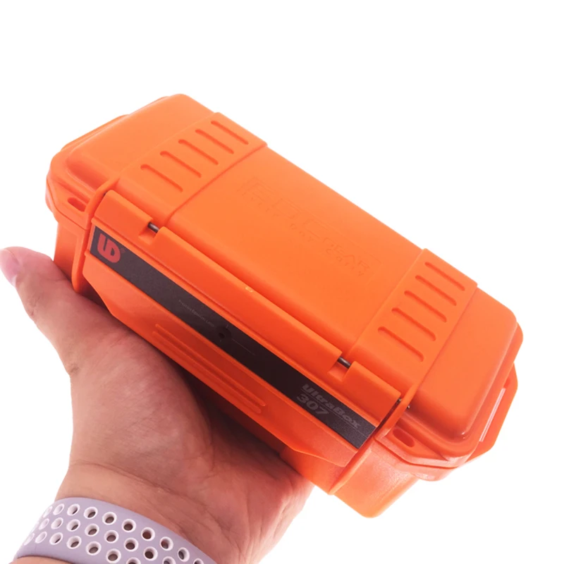 Outdoor Shockproof Waterproof Storage Box Case Camping hiking Boating BBQ Container Storage Box Automatic pressure mini-valve
