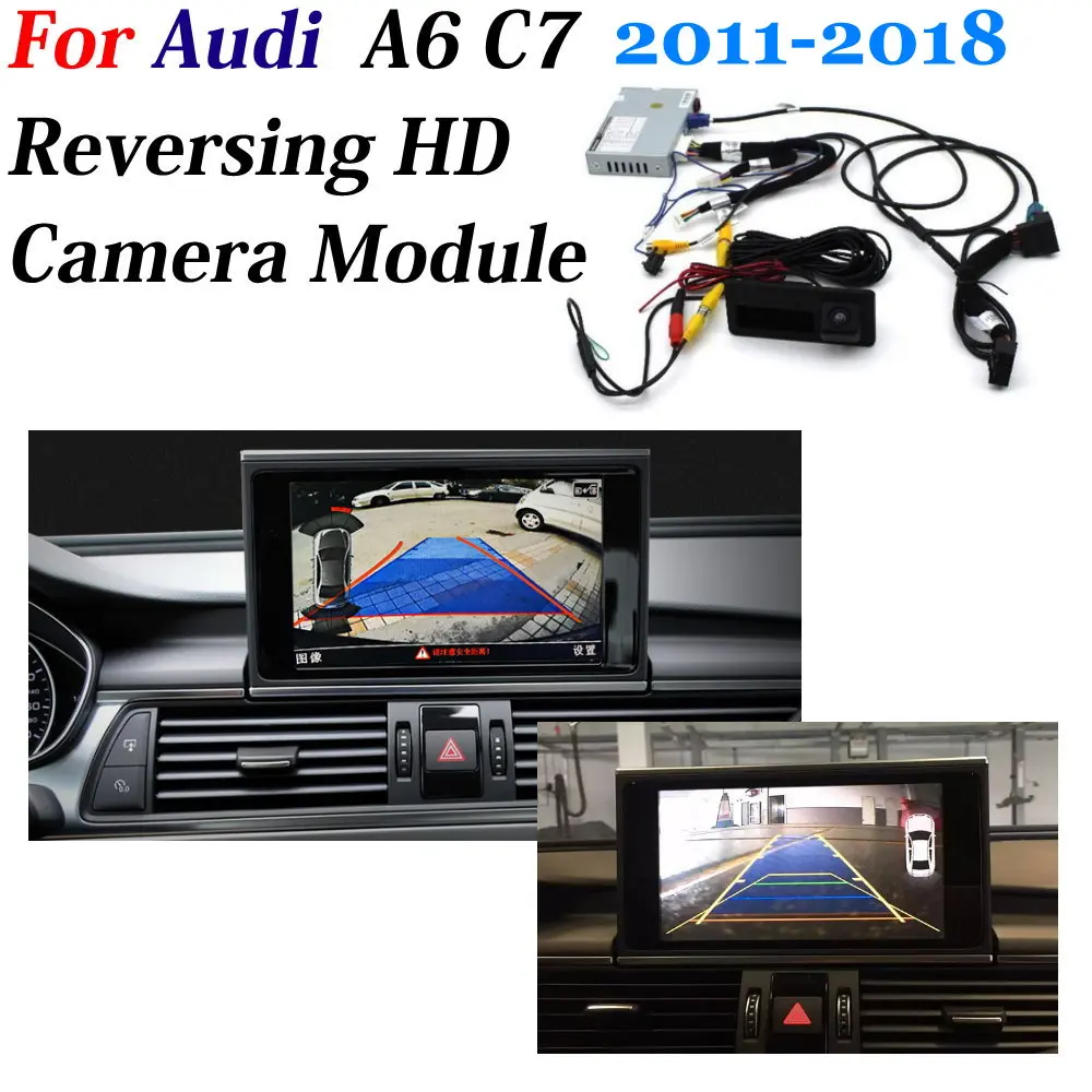 US $105.00 Car Rear View Backup Reversing Camera Decoder For Audi A6 C7 20112018 Original 8 Inch Display Upgrading Parking Assist System
