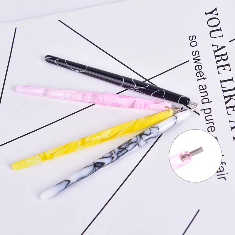 

5Pcs/Pack Nail Art Acrylic Magnet Pen Brush Line Manicure Tool 3D Cat Eye Magical Stick Magic UV Gel Polish Painting Dotting Pen