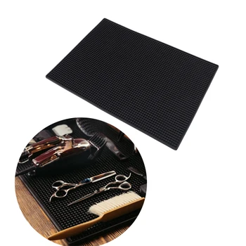 

Salon Black Hairdresser Tools Non-slip Pad Hair Dryers Hair Trimmers PP Soft Antiskid Mat Cushion Keep Hairdressing Kits