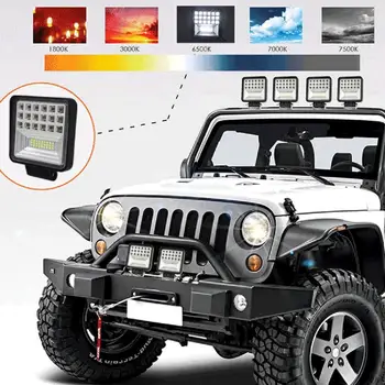 

Car led square 126w work light auxiliary truck off-road motorcycle maintenance spotlight bright durable lights