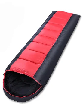 red 1.8kgs взрослый открытый спальный мешок для кемпинга конверт с рисунком с крышкой толстый наполнитель хлопковый светильник легко переносить теплый спальный мешок - Цвет: red