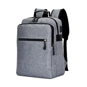 

Male Backpack Waterproof USB Charging Canvas Computer Bag University Student Daypack Travel Bag Mochila