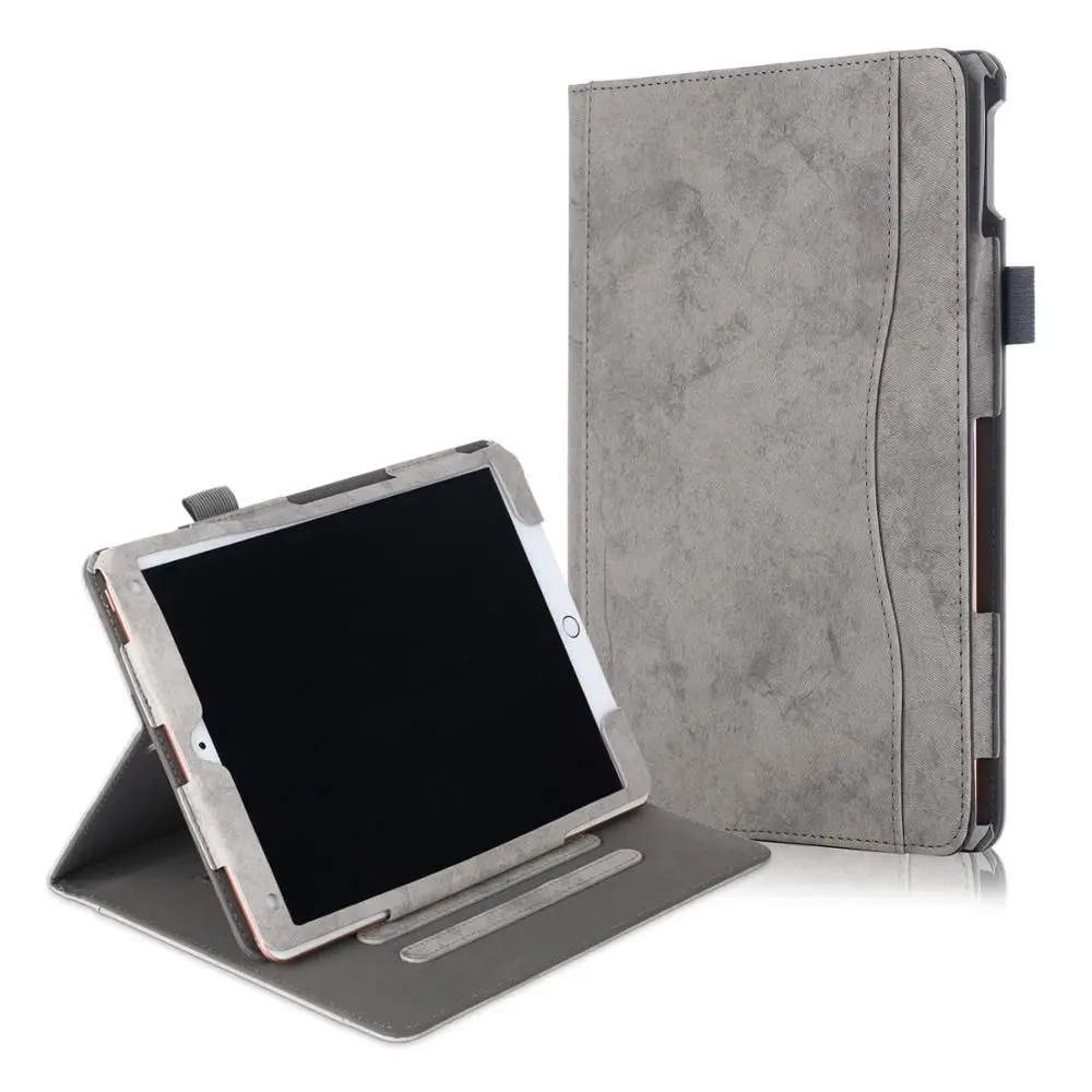 Чехол для iPad 10,2 с функцией автоматического пробуждения/сна, многоугольная Подставка для планшета, чехол для iPad Air 3 и iPad Pro 10,5 чехол - Цвет: Серый