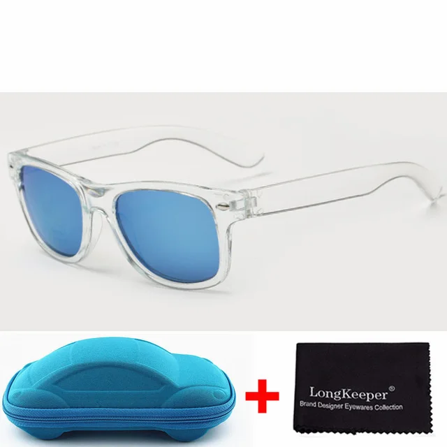 Длинные Хранитель клевые солнцезащитные очки для Детские солнечные очки для детей мальчиков солнцезащитные очки для девочек УФ 400 защита с футляром подарок для детей - Цвет линз: TR blue