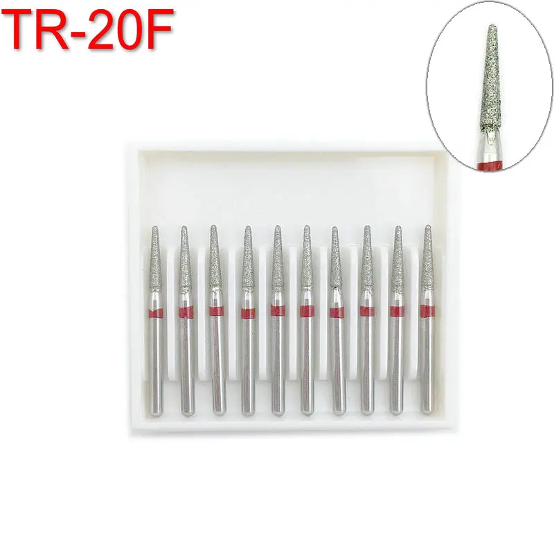 10 шт. Стоматологические алмазные Буры для высокоскоростных наконечников FG 1 6 мм