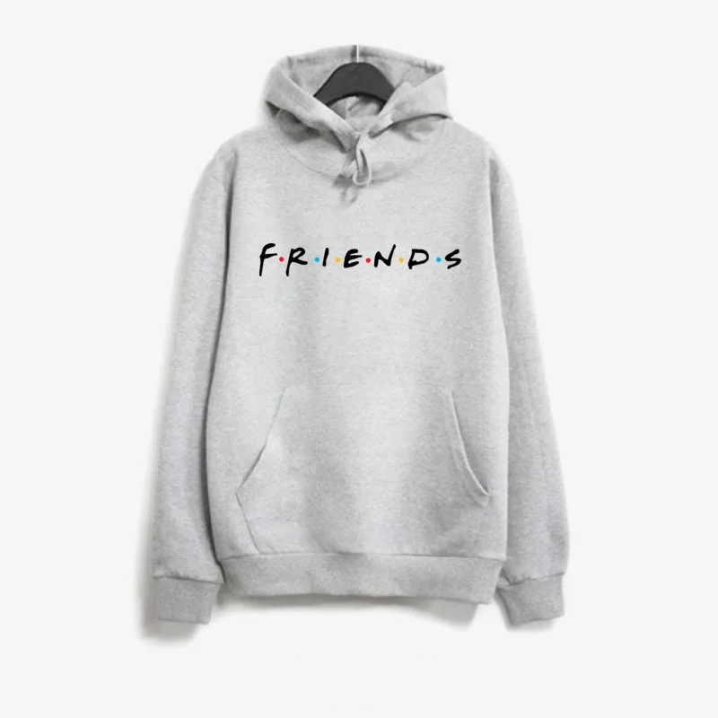 Fr032# алиэкспресс Европа и Америка буквенные друзья печатные свободный-Fit с длинным рукавом пуловер Толстовка женская