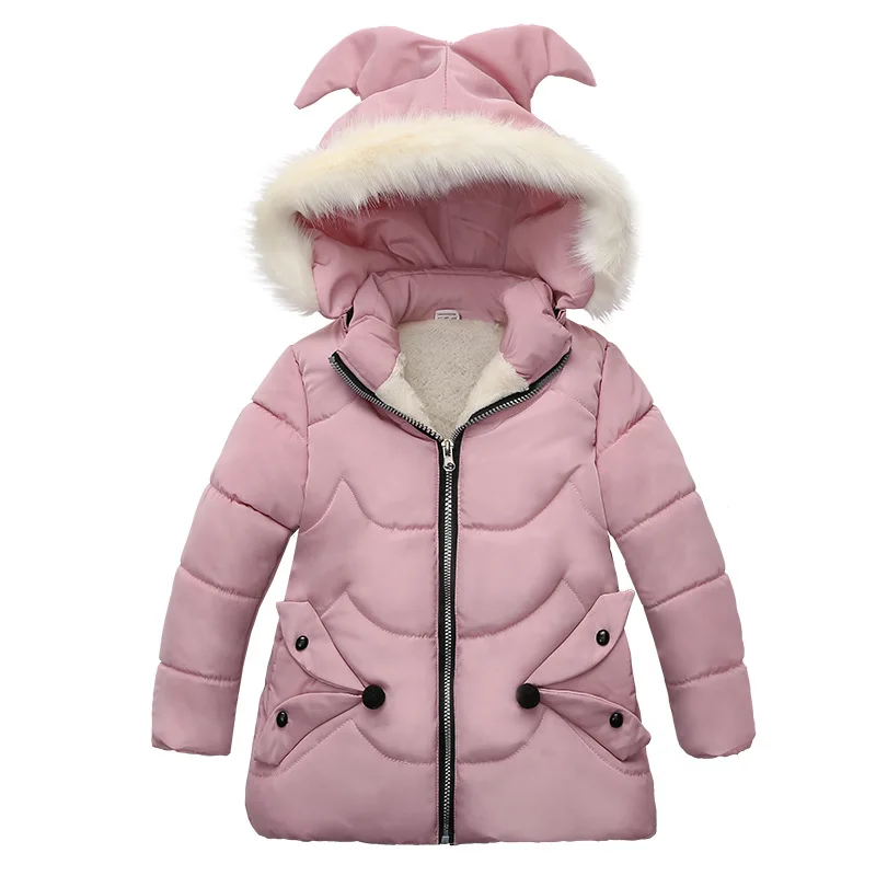 Осенне-зимние теплые куртки для девочек, пальто для мальчиков, куртки для маленьких девочек с Микки Маусом, Детская верхняя одежда с капюшоном, пальто, детская одежда