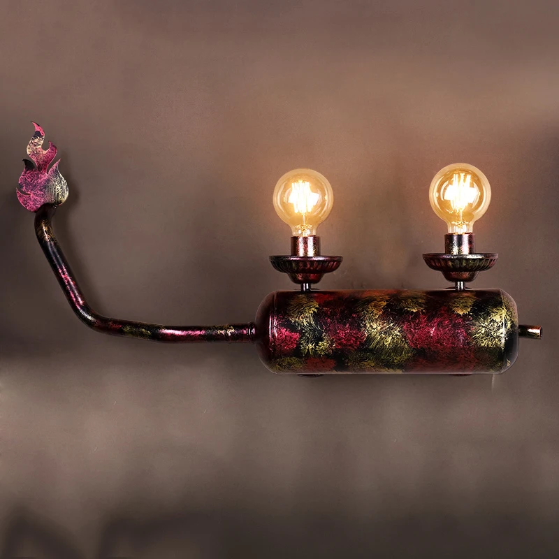 

Vintage Simple Iron LED Wall Lamp Industrial Bedroom Light Fixture Bedside Bar Restaurant Cafe Loft Decor Corridor Wall Light