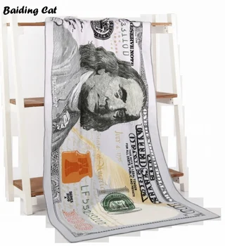 

2019 Summer Microfiber Bath Towel Us Flag Uk Flag US Dollar Printed Beach Towel Travel Outdoor Quick-Dry Sports Towel 150*70cm