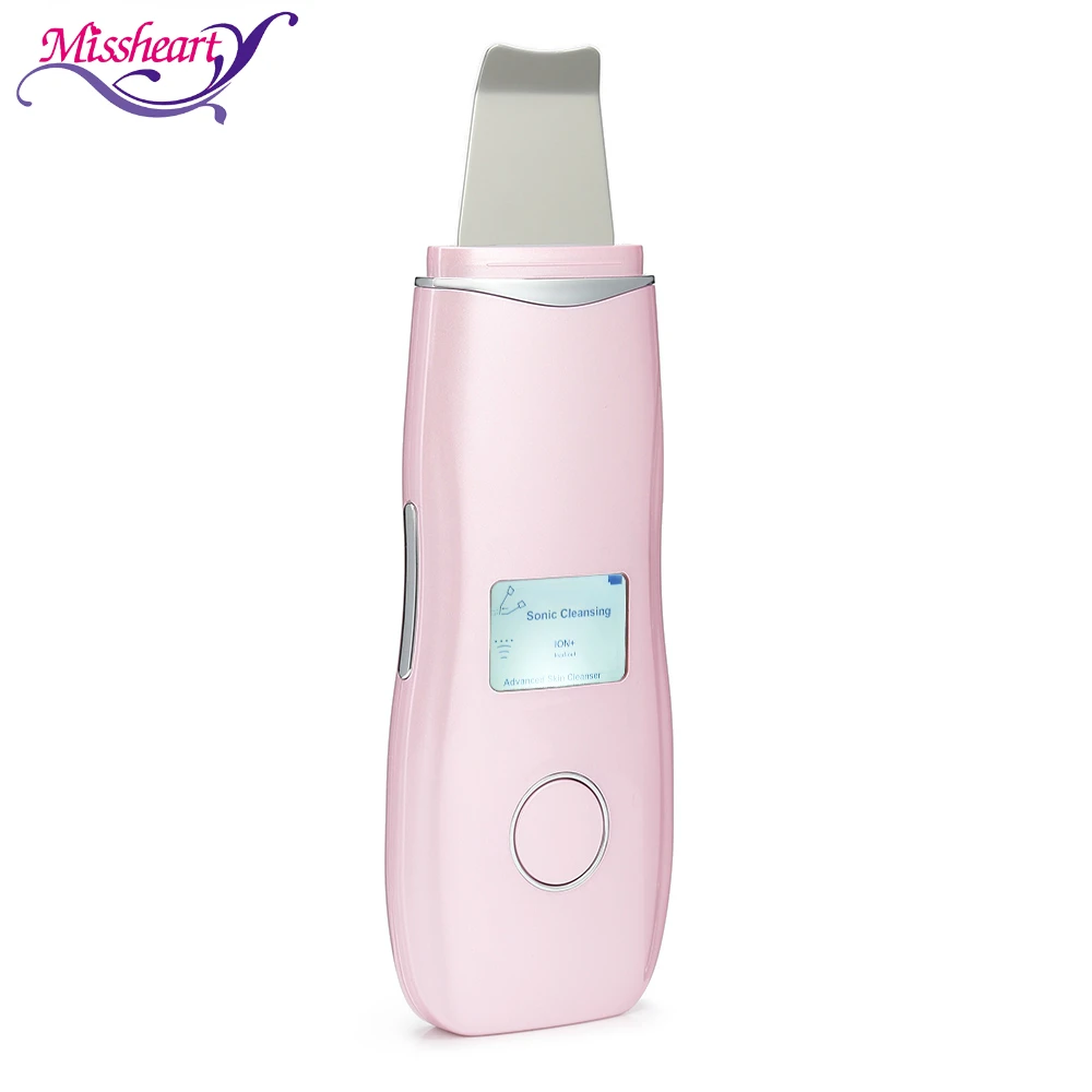 

LCD Rechargeable Ultrasonic Blackhead Shovel Deep Face Cleaning Beauty Instrument ultrasound lift facial machine