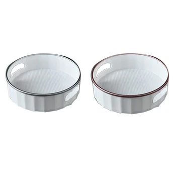 

Non-Slip Rotating Storage Tray Fruit Dried Plastic Desktop for Kitchen