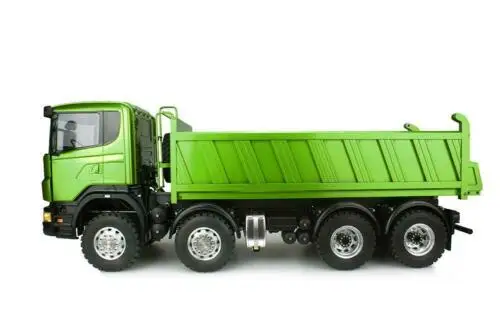 LESU 1/14 Металлическое шасси Sca 8*8 гидравлическая подъемная RC самосвал краска