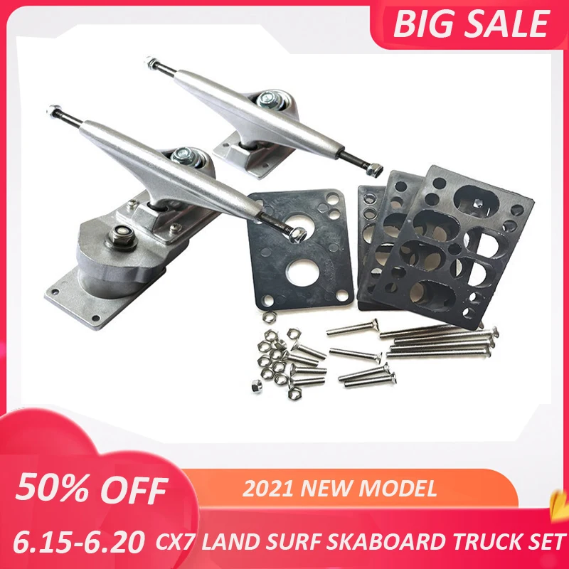 

6,25 дюймовый CX7 скейтборд, грузовик, Land Surf, скейтборд, Лонгборд, грузовик, мост для серфинга, скейт, амортизирующие лыжные кронштейны, грузовики