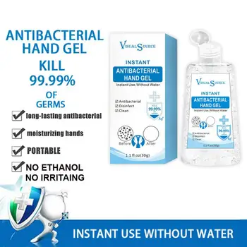 

30g Disposable Disinfectant Gel Nano Silver Ion Hand Sanitiser Gel Antibacterial Non Alcohol Hand Sanitizer Gel Dropshipping