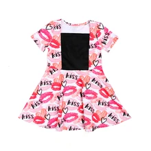 Kaiya Angel/платье для маленьких девочек; платье на день Святого Валентина; платье с цветочным рисунком и короткими рукавами для девочек-подростков; летнее платье принцессы
