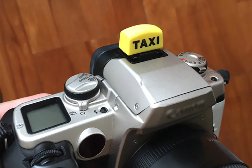 Желтый такси 3D мультфильм Камера фонариком Внешняя камера чехол для внешней камеры для цифровой зеркальной камеры Canon Nikon Fujifilm samsung Panasonic Leica Olympus