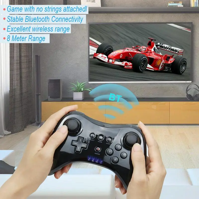Для wii U Pro контроллер для wii U Pro U геймпад USB классический двойной аналоговый Bluetooth беспроводной пульт дистанционного управления для NAND