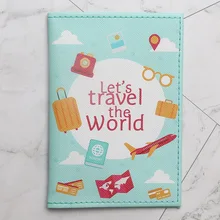 

2021 New Fashion World map Color Unisex Passport Cover With Traveling Built in RFID Blocking Protect Personal Information