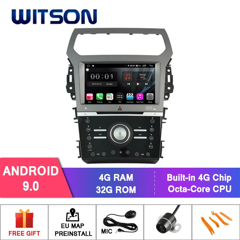 WITSON S300 Android 9 0 автомобильный DVD для авто AIR FORD EXPLORER 8 Octa Core 4 Гб RAM 32 flash GPS + GLONASS WIFI/4G DSP
