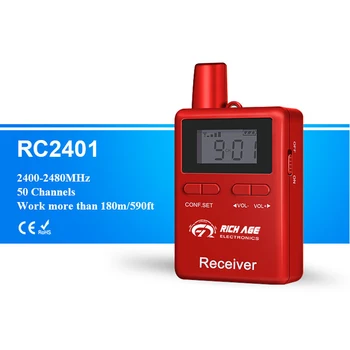 Richitek ツアーガイドツアーシステム用 1 送信機と 1 受信機