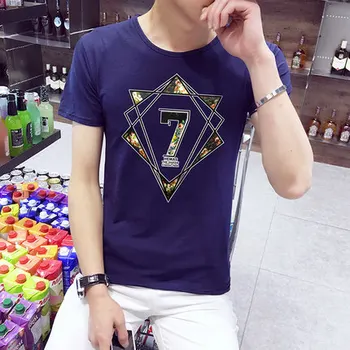 

Summer new women's street letter characters print loose short-sleeved T-shirt 23.77