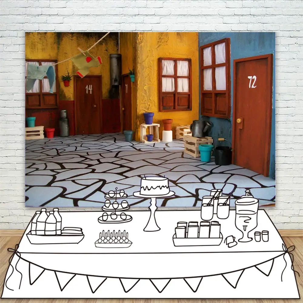 El Chavo Del 8 Party Supplies El Chavo Del Ocho Backdrop Kids Birthday ...