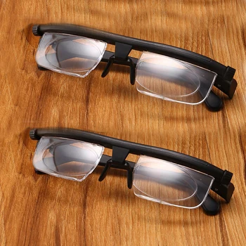 

Fashion Adjustable Strength Lens Eyewear Variable Focus Distance Vision Zoom Glasses Protective Magnifying Glasses