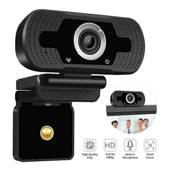 

HD 1080P Webcam Mini Computer PC Web Camera Rotatable Camera With Microphone For Online Teaching Live Broadcast