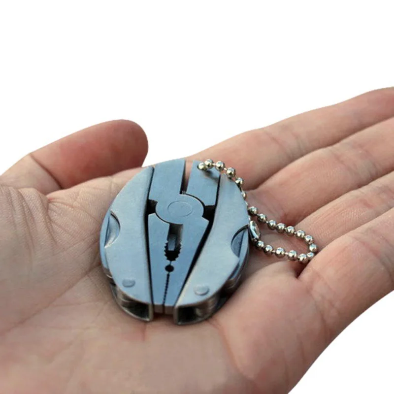 

Outdoor Multi-Tool EDC Tool Folding 2cr13 Stainless Steel Pliers Flat Cross Head Screwdriver Cutter Nail File Key Chain EDC Kit