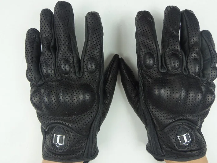 

Touch screen icon leather gloves motorcycle racing rider equipped with motorcycle gloves winter all refers to anti-fall gloves
