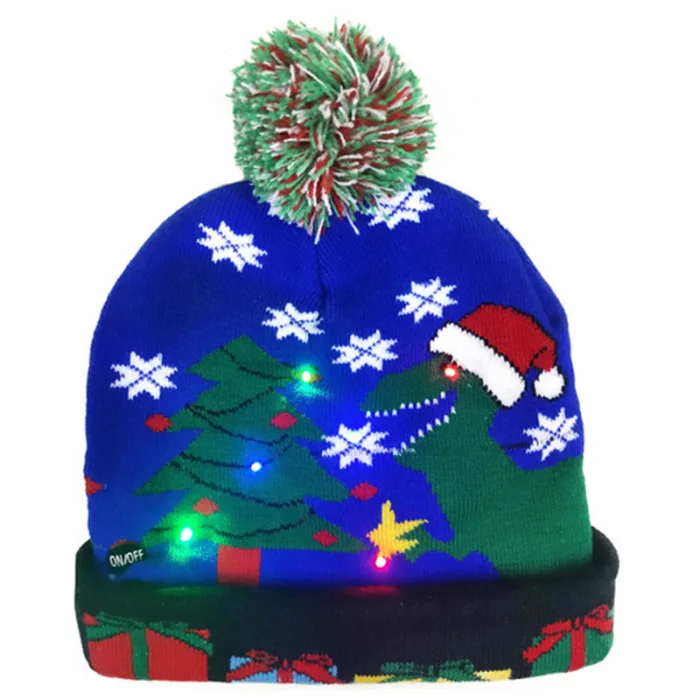 Горячая Рождественская женская вязаная шапка зимняя теплая шапочка шапки с шариком для девушек для улицы MVI-ing