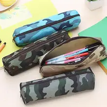 

Boy Girl Camouflage Canvas School Supplies Pouch Purse Pencil Case Mini Bag