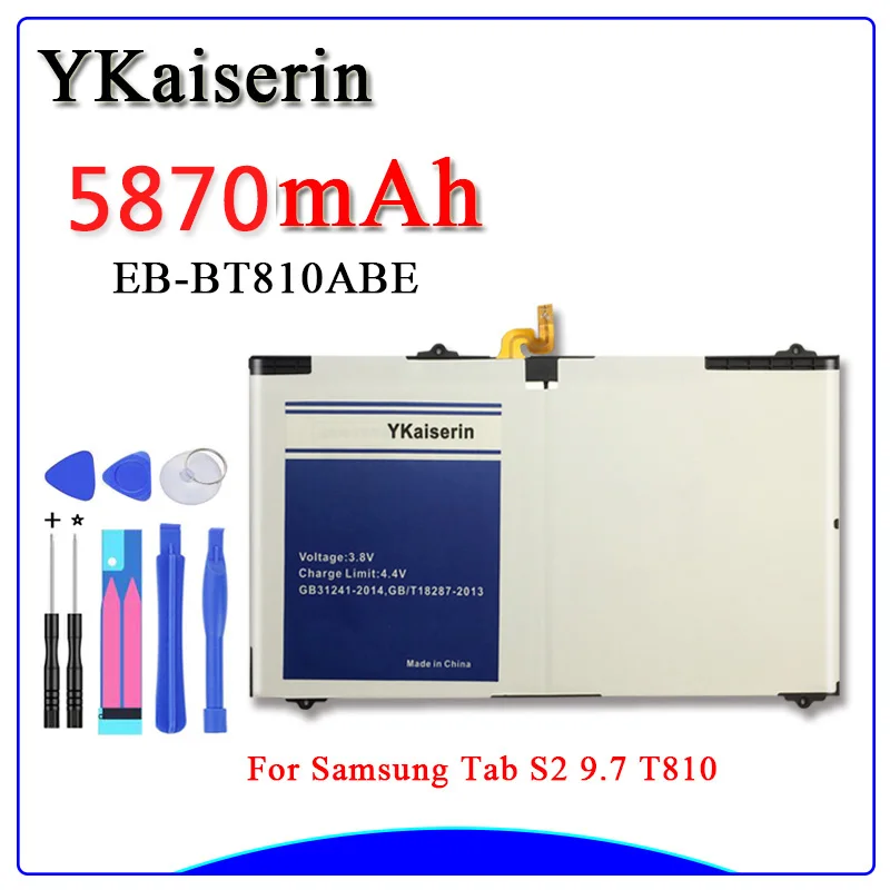 Замена для samsung Батарея для Galaxy Tab S2 9,7 T815C S2 T813 T815 T819C SM-T815 SM-T810 SM-T817A EB-BT810ABE 5870 мА-ч