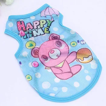 

Cute Small Dog Vest Summer Grid Clothes Breathable Clothing for Pet Puppy Cat T-shirt THIN889