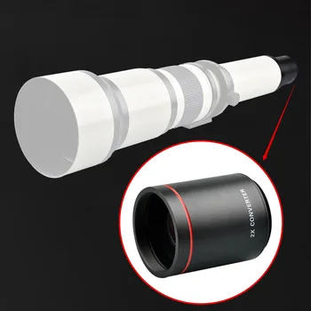

2X Magnification Attachment Accessories Telephoto Lens Converter Optical Glass Portable High Definition Professional Travel
