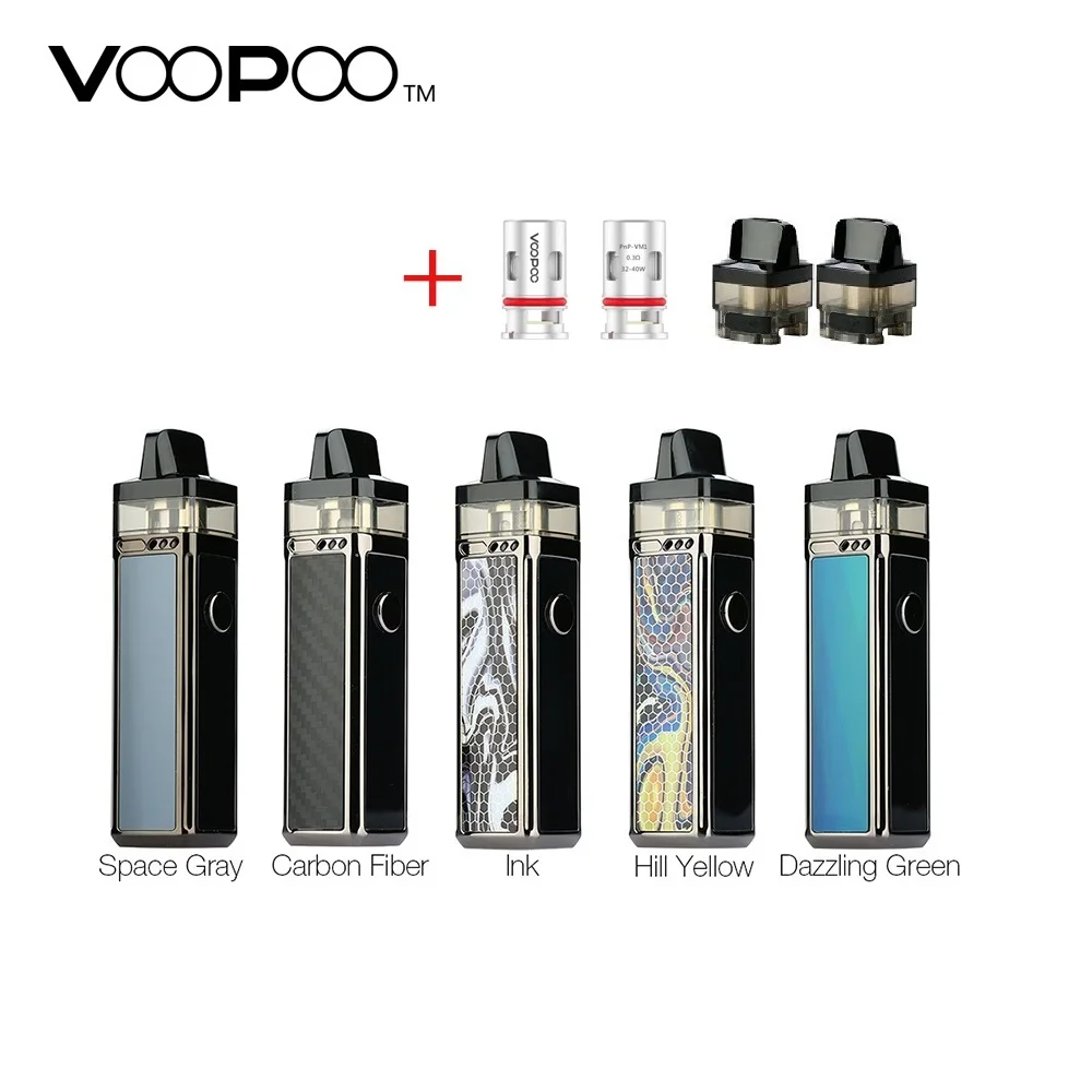 VOOPOO VINCI R Mod Pod Vape комплект 1500 мАч батарея 5,5 мл электронная сигарета картридж испаритель ген. AI чип w/PnP катушка